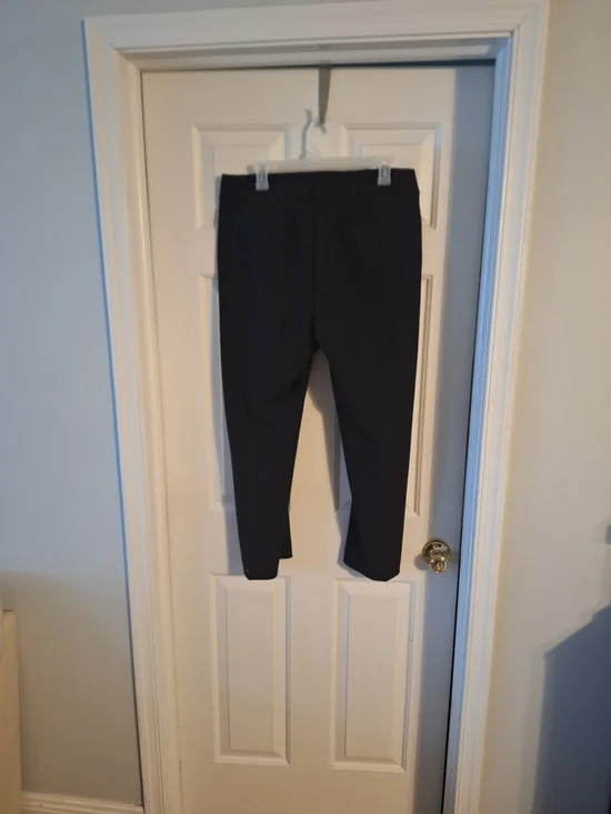 LOFT Curvy Slim Black Ankle-Length Trousers 12 - Picture 5 of 6